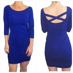 NWT Blue Half Sleeve Dress Size Small